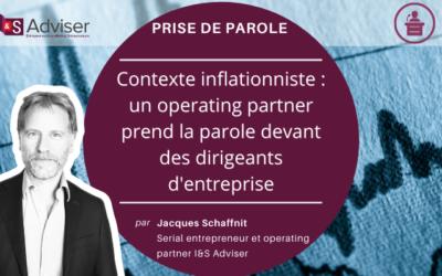 Contexte inflationniste : un operating partner prend la parole devant des dirigeants d’entreprise
